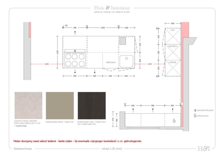 2D keukenontwerp hoekwoning_door Huis & Interieur